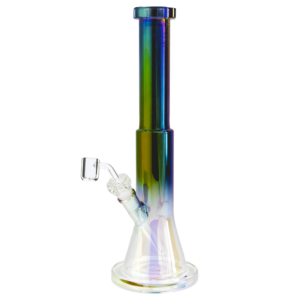 QOB Black Obsidian Dual Use Water Pipe - 14 in.