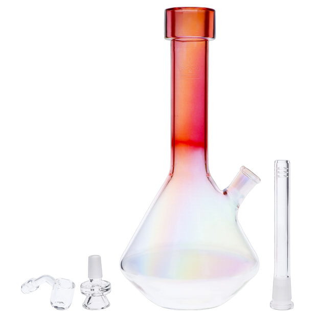 QOB Rose Quartz Dual Use Water Pipe - 12 in.