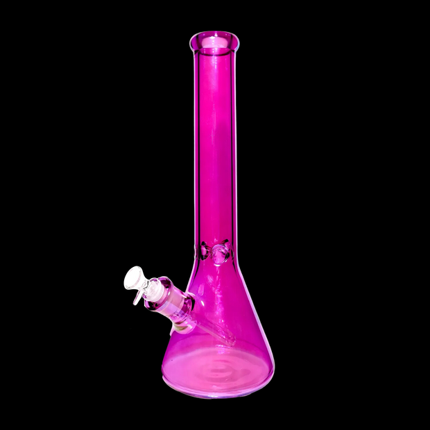 Neon Beaker with Ice Pinch Water Pipe