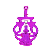 Neon Double Recycler with Pyramid Percolator Water Pipe