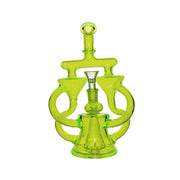 Neon Double Recycler with Pyramid Percolator Water Pipe