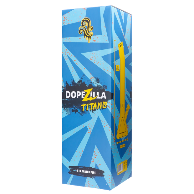 Dopezilla Titans Oceanus Water Pipe Light Blue 18 in.