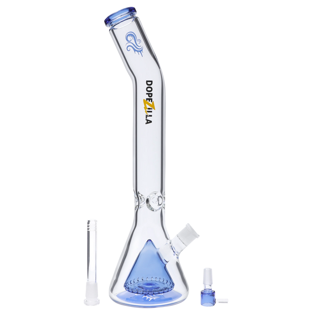 Dopezilla Titans Oceanus Water Pipe Light Blue 18 in.