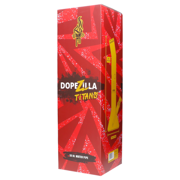 Dopezilla Titans Promethus Water Pipe Black 18 in.