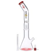 Dopezilla Titans Promethus Water Pipe Red 18 in.