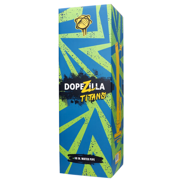 Dopezilla Titans Atlas Water Pipe Green 18 in.