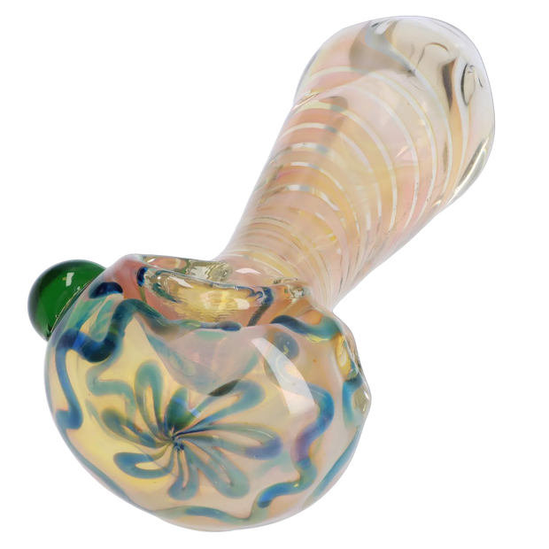 Valiant Gold Twisty Spoon Pipe - 5 in.