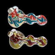 Valiant Twisty Color Marble Spoon Pipe - 4.5 in.