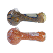 Valiant Frit Eye Spoon Pipe - 4.5 in.