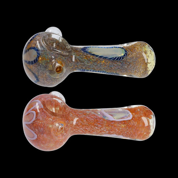 Valiant Frit Eye Spoon Pipe - 4.5 in.