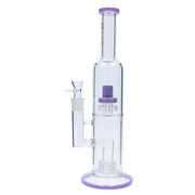 Valiant Dual Perc with Color Accents Water Pipe - 15 in.