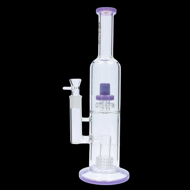 Valiant Dual Perc with Color Accents Water Pipe - 15 in.