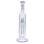 Valiant Dual Perc with Color Accents Water Pipe - 15 in.