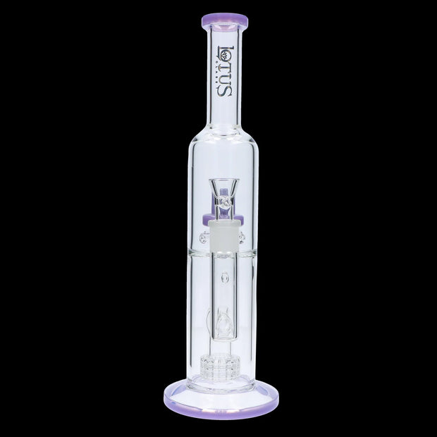 Valiant Dual Perc with Color Accents Water Pipe - 15 in.