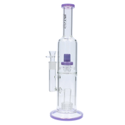 Valiant Dual Perc with Color Accents Water Pipe - 15 in.