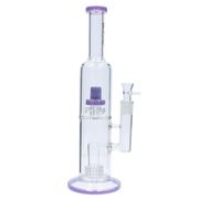 Valiant Dual Perc with Color Accents Water Pipe - 15 in.