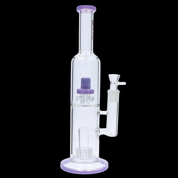 Valiant Dual Perc with Color Accents Water Pipe - 15 in.