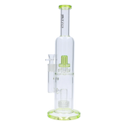 Valiant Dual Perc with Color Accents Water Pipe - 15 in.