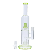 Valiant Dual Perc with Color Accents Water Pipe - 15 in.