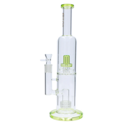 Valiant Dual Perc with Color Accents Water Pipe - 15 in.