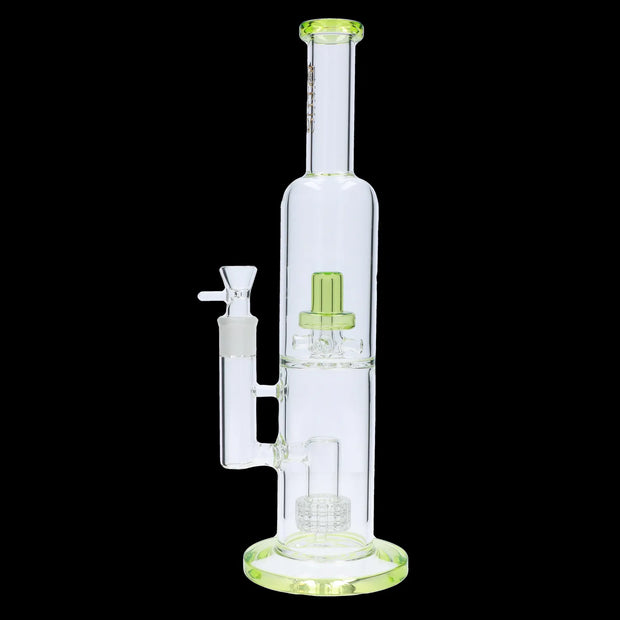 Valiant Dual Perc with Color Accents Water Pipe - 15 in.