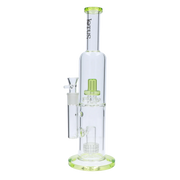 Valiant Dual Perc with Color Accents Water Pipe - 15 in.