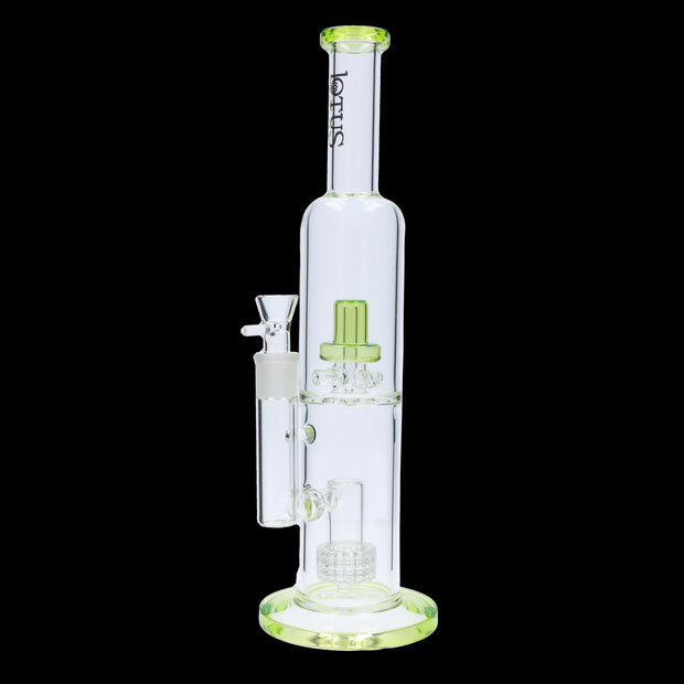 Valiant Dual Perc with Color Accents Water Pipe - 15 in.