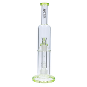 Valiant Dual Perc with Color Accents Water Pipe - 15 in.