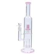 Valiant Dual Perc with Color Accents Water Pipe - 15 in.