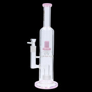 Valiant Dual Perc with Color Accents Water Pipe - 15 in.