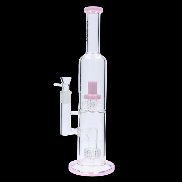 Valiant Dual Perc with Color Accents Water Pipe - 15 in.