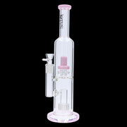 Valiant Dual Perc with Color Accents Water Pipe - 15 in.