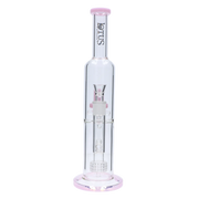 Valiant Dual Perc with Color Accents Water Pipe - 15 in.