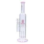 Valiant Dual Perc with Color Accents Water Pipe - 15 in.