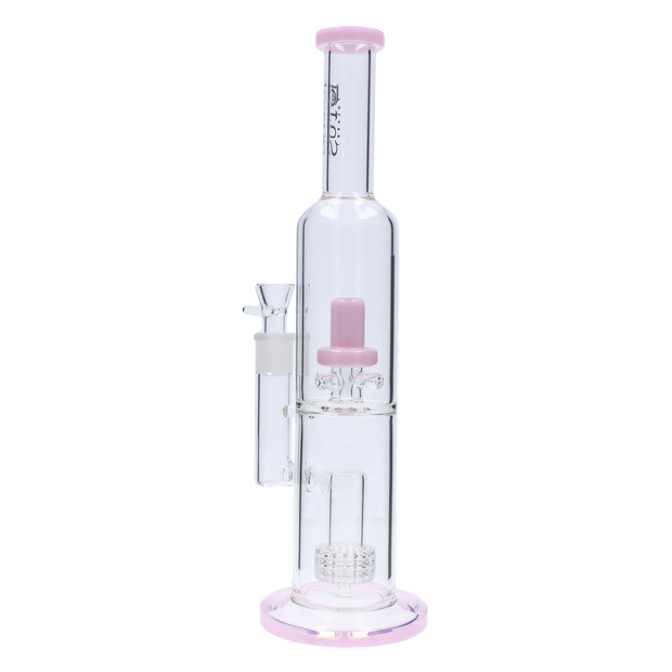 Valiant Dual Perc with Color Accents Water Pipe - 15 in.