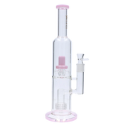 Valiant Dual Perc with Color Accents Water Pipe - 15 in.