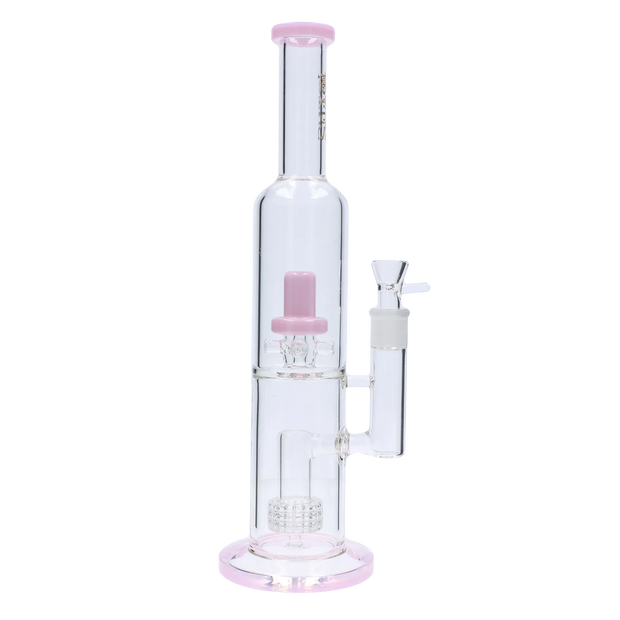 Valiant Dual Perc with Color Accents Water Pipe - 15 in.