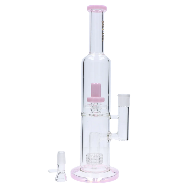 Valiant Dual Perc with Color Accents Water Pipe - 15 in.