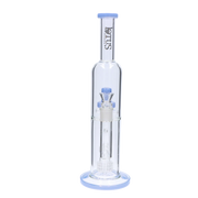 Valiant Dual Perc with Color Accents Water Pipe - 15 in.