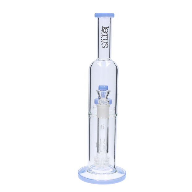 Valiant Dual Perc with Color Accents Water Pipe - 15 in.