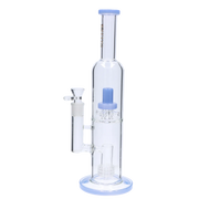 Valiant Dual Perc with Color Accents Water Pipe - 15 in.