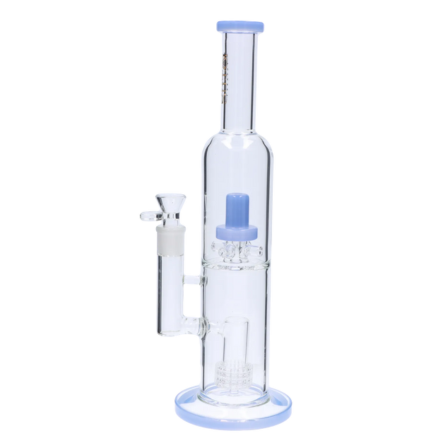 Valiant Dual Perc with Color Accents Water Pipe - 15 in.