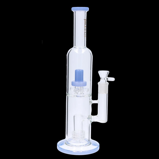 Valiant Dual Perc with Color Accents Water Pipe - 15 in.