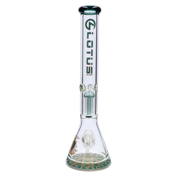 9mm Lotus Water Pipe with Tree Perc - 18 in.