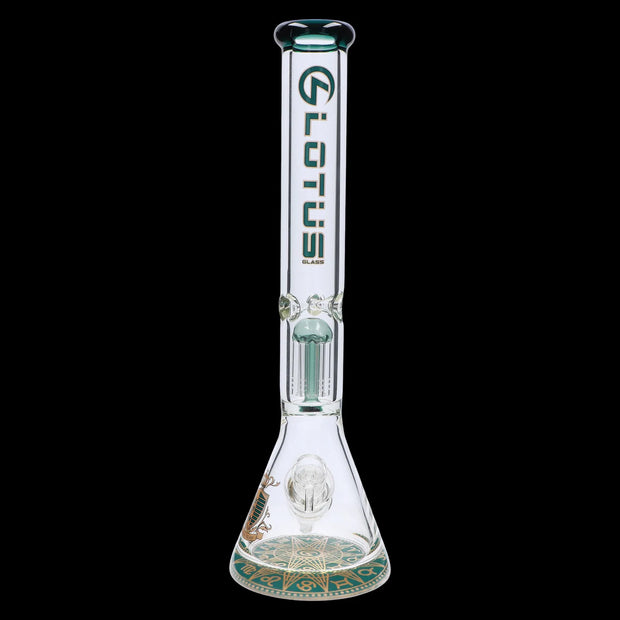 9mm Lotus Water Pipe with Tree Perc - 18 in.