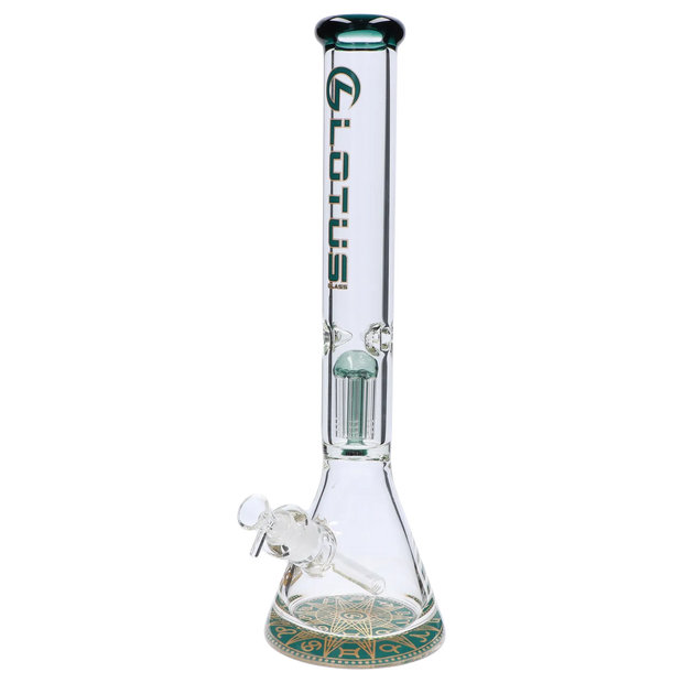 9mm Lotus Water Pipe with Tree Perc - 18 in.