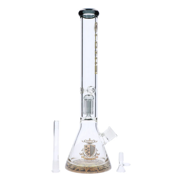 9mm Lotus Water Pipe with Tree Perc - 18 in.