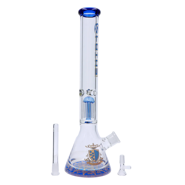 9mm Lotus Water Pipe with Tree Perc - 18 in.