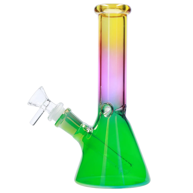 Valiant Electroplated Beaker Water Pipe - 8 in.