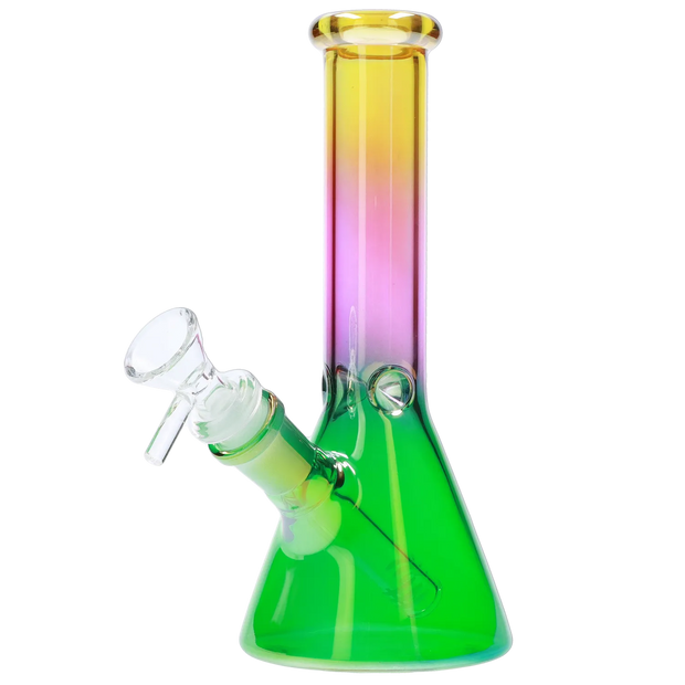 Valiant Electroplated Beaker Water Pipe - 8 in.